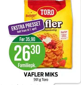 Kiwi Toro vaffelmix tilbud
