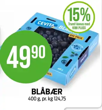 Kiwi Cevita blåbær tilbud