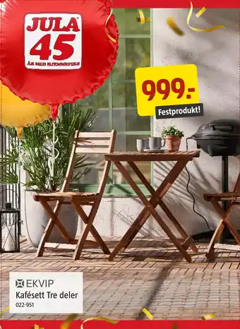 Jula Kafésett Tre deler tilbud