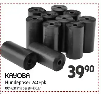 Jula KAYOBA Hundeposer 240-pk tilbud