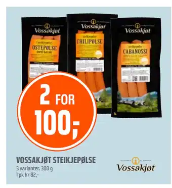 Coop Obs VOSSAKJØT STEIKJEPØLSE tilbud