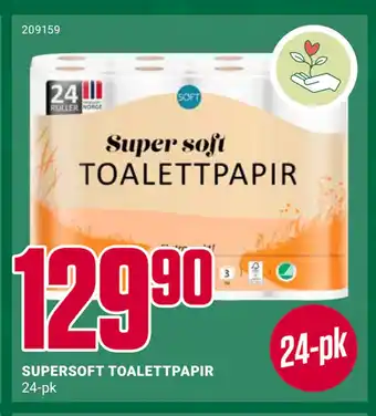 Europris SUPERSOFT TOALETTPAPIR tilbud