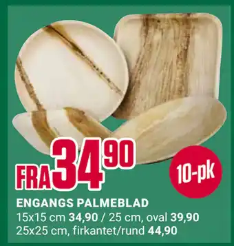 Europris ENGANGS PALMEBLAD tilbud