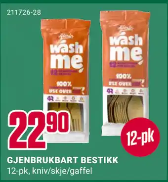 Europris GJENBRUKBART BESTIKK tilbud