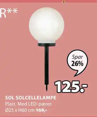 SOL SOLCELLELAMPE