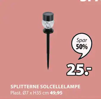 JYSK SPLITTERNE SOLCELLELAMPE tilbud