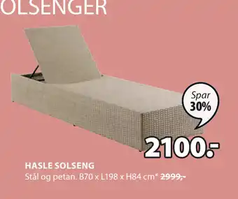 JYSK HASLE SOLSENG tilbud