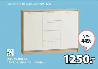 JYSK JENSLEV SKJENK tilbud