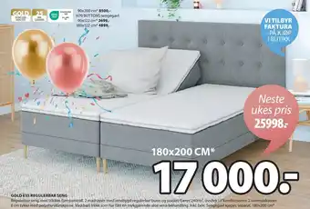 JYSK GOLD E35 REGULERBAR SENG tilbud