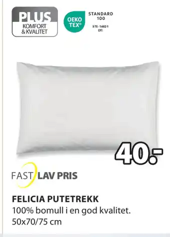 JYSK FELICIA PUTETREKK tilbud