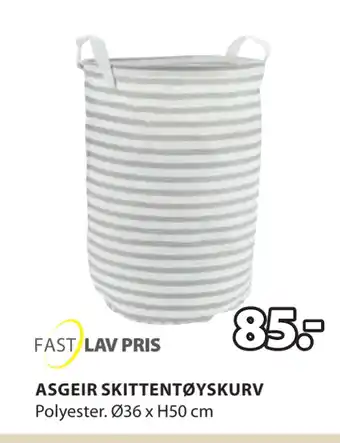 JYSK ASGEIR SKITTENTØYSKURV tilbud