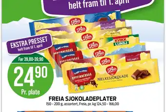 Kiwi FREIA SJOKOLADEPLATER tilbud