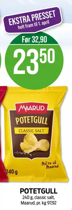Kiwi POTETGULL tilbud