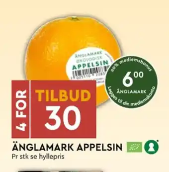 Coop Mega Änglamark appelsiner tilbud