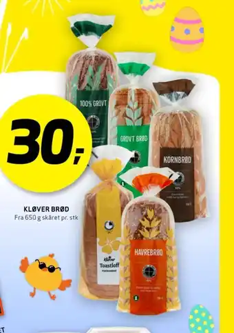 Bunnpris KLØVER BRØD tilbud