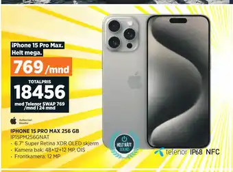 POWER IPHONE 15 PRO MAX 256 GB tilbud