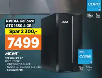 POWER STASJONÆR PC tilbud