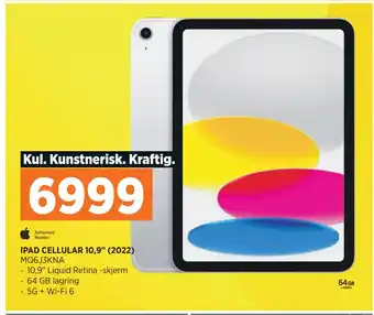 POWER IPAD CELLULAR 10,9 (2022) tilbud