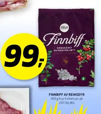 Bunnpris FINNBIFF AV REINSDYR tilbud