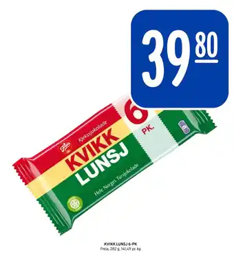 Rema 1000 KVIKK LUNSJ 6-PK tilbud