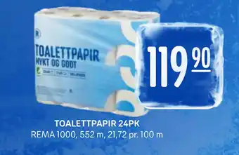 Rema 1000 TOALETTPAPIR 24PK tilbud