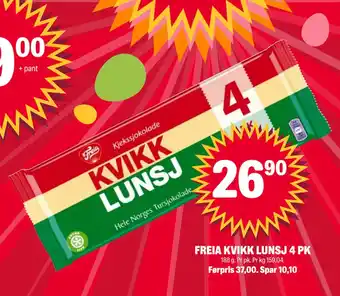 Coop Extra FREIA KVIKK LUNSJ 4 PK tilbud
