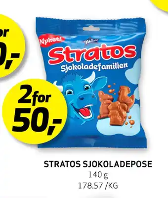 Bunnpris STRATOS SJOKOLADEPOSE tilbud