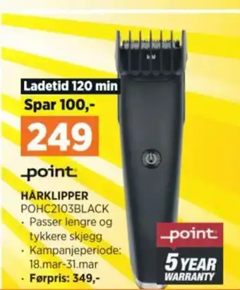 POWER HÅRKLIPPER tilbud