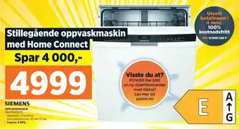 POWER OPPVASKMASKIN SN43HW54TS tilbud