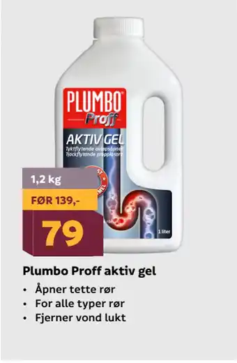 Megaflis Plumbo Proff aktiv gel tilbud