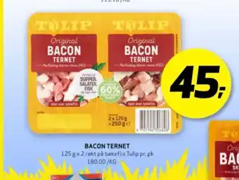 Bunnpris Tulip baconterninger tilbud