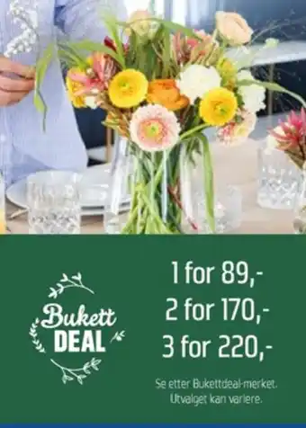 Coop Obs Ukjent bukett tilbud