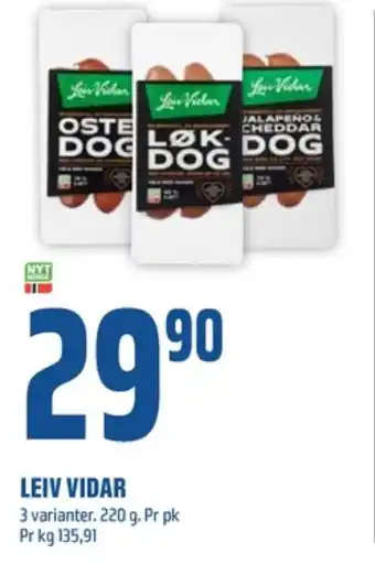 Coop Obs Leiv vidar pølser tilbud