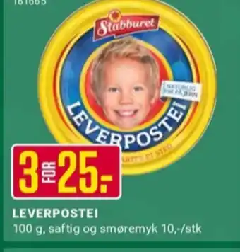 Europris Stabburet leverpostei tilbud