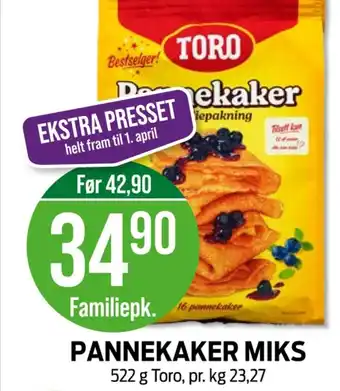 Toro pannekakemix