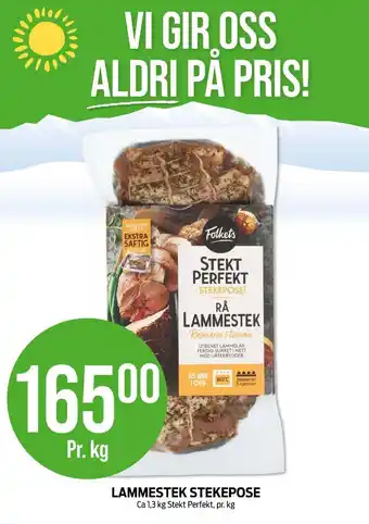 Kiwi Folkets lammestek tilbud