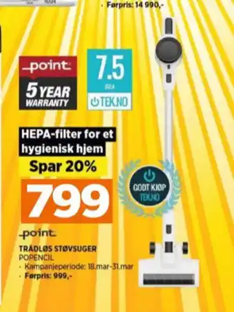 POWER Point håndstøvsuger tilbud