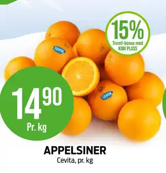 Kiwi Cevita appelsiner tilbud