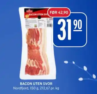 Rema 1000 Nordfjord baconskiver tilbud