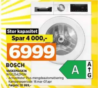 POWER Bosch vaskemaskin tilbud