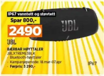 POWER Jbl høyttaler tilbud