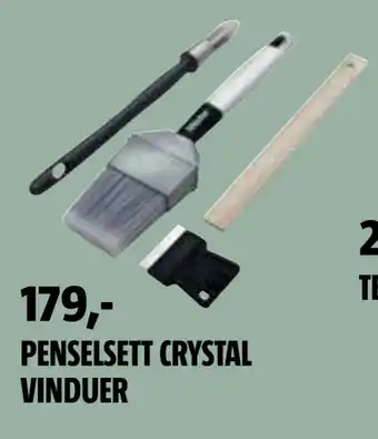 Bauhaus PENSELSETT CRYSTAL VINDUER tilbud