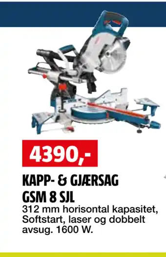 Bauhaus KAPP- & GJÆRSAG GSM 8 SJL tilbud