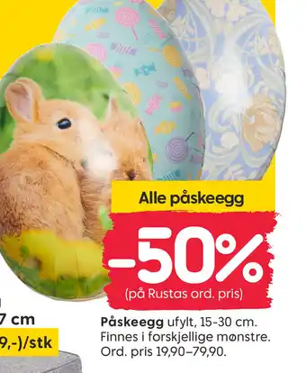 Rusta Påskeegg tilbud