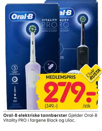 Rusta Oral-B elektriske tannbørster tilbud