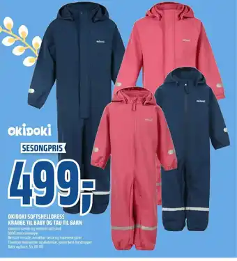 Coop Obs OKIDOKI SOFTSHELLDRESS KRABBE TIL BABY OG TAU TIL BARN tilbud