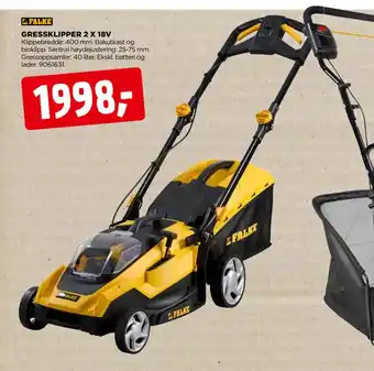jem & fix GRESSKLIPPER 2 X 18V tilbud