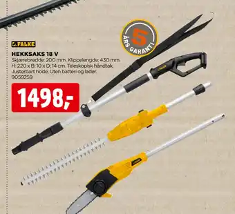 jem & fix HEKKSAKS 18 V tilbud