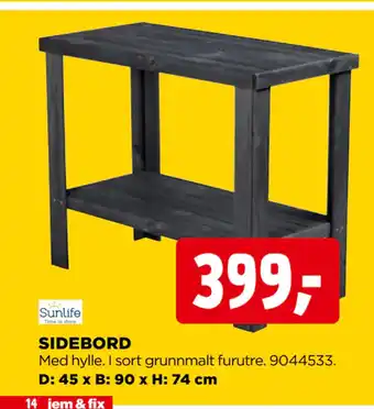 jem & fix SIDEBORD tilbud