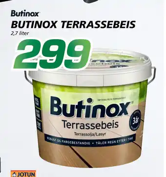 Coop Byggmix BUTINOX TERRASSEBEIS tilbud